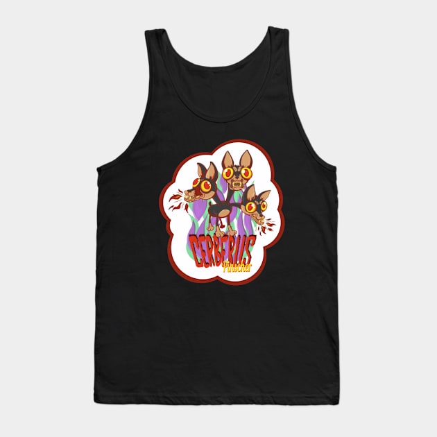 Cerberus Pinscher Tank Top by Gus the little guy